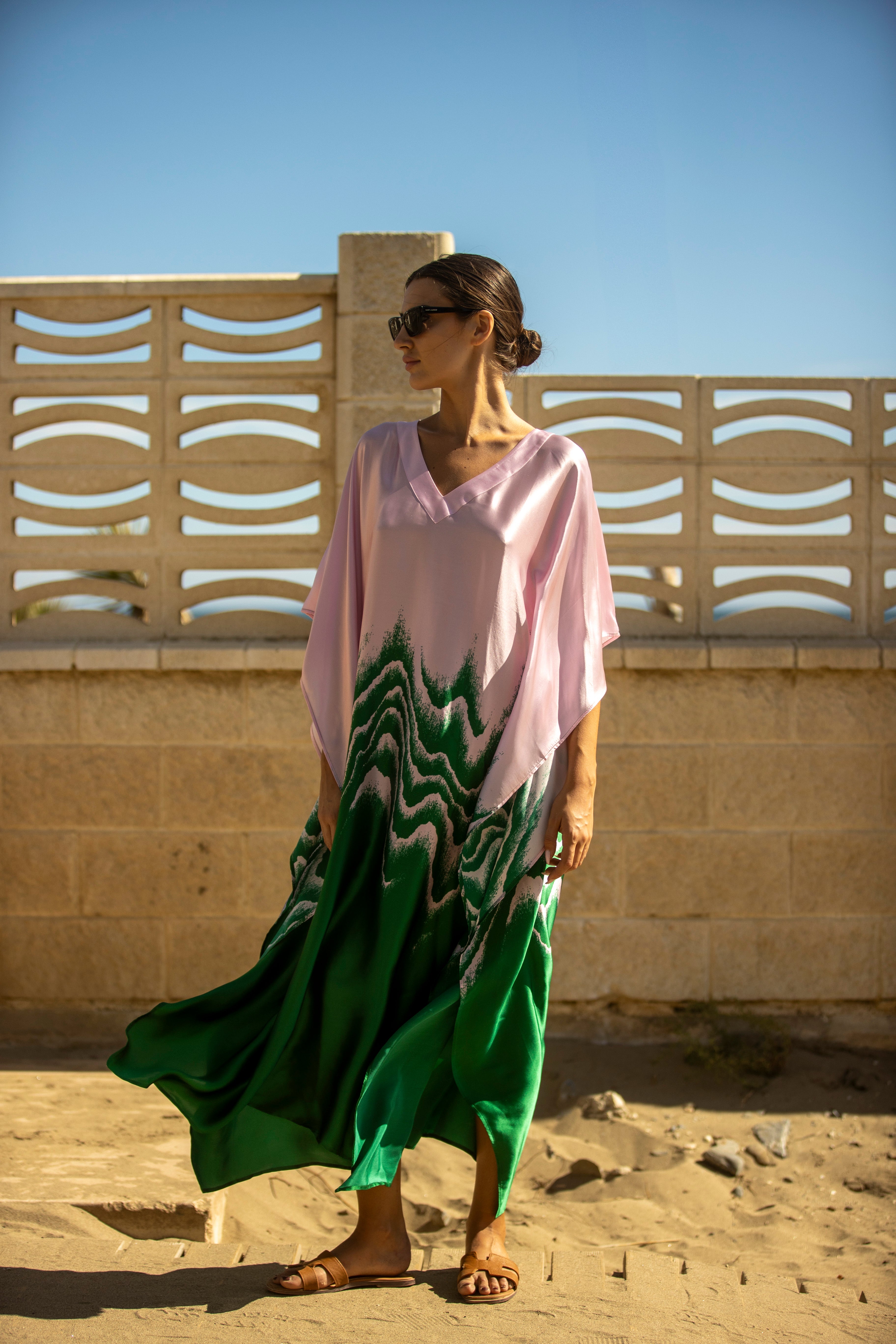 Frida Waves Rose Vert